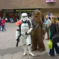 Chewbacca and a Storm Trooper pause to chat, A Very Random Norwich Day, and The BBs at Laxfield, Norfolk and Suffolk - 13th April 2013