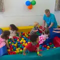 Loads of children in the ball pit, Rosie and Henry's Birthday Party, Mellis, Suffolk - 5th May 2013