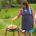 Isobel makes a paella in the garden, The BBs: Jo and Rob at the Cock Inn, Fair Green, Diss, Norfolk - 19th May 2013