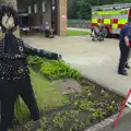 The Fire Service has 'Edward Scissorhands', Eye Open Gardens, Suffolk - 1st June 2013