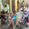 Everyone eats gelato on the Corso Italia, Marconi, Arezzo and the Sagra del Maccherone Festival, Battifolle, Tuscany - 9th June 2013