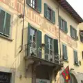 Crumbling sign on a building, Marconi, Arezzo and the Sagra del Maccherone Festival, Battifolle, Tuscany - 9th June 2013