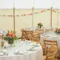 Wedding tables, The BBs Play Steph's Wedding, Burston, Norfolk - 13th July 2013
