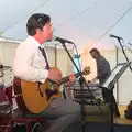 Paz plays guitar, The BBs Play Steph's Wedding, Burston, Norfolk - 13th July 2013