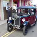 The Austin Seven is parked up, Paul Bear's Adventures at a 1940s Steam Weekend, Holt, Norfolk - 22nd September 2013