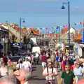 The packed streets of Sheringham, Paul Bear's Adventures at a 1940s Steam Weekend, Holt, Norfolk - 22nd September 2013