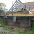 The conservatory roof is coming along nicely, A November Miscellany and Building Progress, Thornham and Brome, Suffolk - 17th November 2013