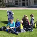 Time for a picnic in front of the house, A Trip to Audley End House, Saffron Walden, Essex - 16th April 2014