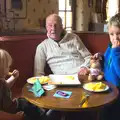 Grandad and the boys eat chips, The BSCC at the Cross Keys, and a Building Catch Up, Brome and Redgrave, Suffolk - 24th April 2014