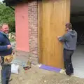 Andrew and Ben work on the 3-metre doors, The BSCC at the Cross Keys, and a Building Catch Up, Brome and Redgrave, Suffolk - 24th April 2014