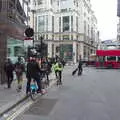 Waiting at the lights to cross London Wall, Brantham Dereliction, and a SwiftKey Photoshoot, Suffolk and Southwark - 29th April 2014