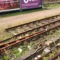 A pile of discarded railway tracks, A Week on the Rails, Stratford and Liverpool Street, London - 23rd July