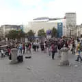 Crowds in Trafalgar Square, SwiftKey Innovation Day, and Pizza Pub, Westminster and Southwark - 14th August 2014
