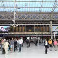 Charing Cross station's departures board, SwiftKey Innovation Day, and Pizza Pub, Westminster and Southwark - 14th August 2014