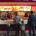 Harry, Isobel and Fred get KFC, A Trip to Grandma J's, Spreyton, Devon - 18th February 2015