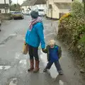 Isobel and Harry in Spreyton, A Trip to Grandma J's, Spreyton, Devon - 18th February 2015