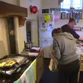 Isobel in Sis's kitchen, A Trip to Grandma J's, Spreyton, Devon - 18th February 2015