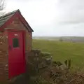 The gent's bogs with the best view, A Trip to Grandma J's, Spreyton, Devon - 18th February 2015