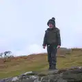 Fred on a rock, A Trip to Grandma J's, Spreyton, Devon - 18th February 2015