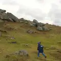 Harry stomps up the Tor, A Trip to Grandma J's, Spreyton, Devon - 18th February 2015