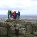 Another climbing family on a rock, A Trip to Grandma J's, Spreyton, Devon - 18th February 2015