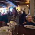 Harry finishes his lunch, A Trip to Grandma J's, Spreyton, Devon - 18th February 2015