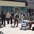 There's some busking action in the middle of town, Punting With Grandad, Cambridge, Cambridgeshire - 6th June 2015