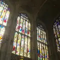 Large stained glass windows in King's, Punting With Grandad, Cambridge, Cambridgeshire - 6th June 2015