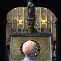 Grandad inspect a massive bronze lecturn, Punting With Grandad, Cambridge, Cambridgeshire - 6th June 2015