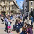 Looking down King's Parade towards Trinity Street, Punting With Grandad, Cambridge, Cambridgeshire - 6th June 2015