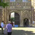 Grandad walks up to Trinity's Great Gate, Punting With Grandad, Cambridge, Cambridgeshire - 6th June 2015