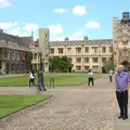 Grandad in Trinity Great Court, Punting With Grandad, Cambridge, Cambridgeshire - 6th June 2015