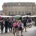 Cambridge market and City Hall, Punting With Grandad, Cambridge, Cambridgeshire - 6th June 2015