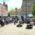 The buskers on Sydney Street have changed over, Punting With Grandad, Cambridge, Cambridgeshire - 6th June 2015