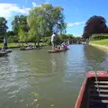 Massed punts on the Cam, Punting With Grandad, Cambridge, Cambridgeshire - 6th June 2015