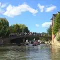 People line the bridges to watch the punts, Punting With Grandad, Cambridge, Cambridgeshire - 6th June 2015