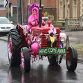 'Here come Anna', The Pink Ladies Tractor Run, Harleston and Gawdy Park, Norfolk - 5th July 2015