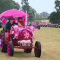 Tractors roll into Gawdy Park, The Pink Ladies Tractor Run, Harleston and Gawdy Park, Norfolk - 5th July 2015