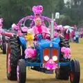 A study in pink, The Pink Ladies Tractor Run, Harleston and Gawdy Park, Norfolk - 5th July 2015