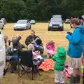 Picnic time, The Pink Ladies Tractor Run, Harleston and Gawdy Park, Norfolk - 5th July 2015