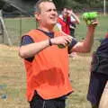 James collects tennis balls, It's a SwiftKey Knockout, Richmond Rugby Club, Richmond, Surrey - 7th July 2015