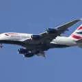 A British Airways A380 Super-Heavy trundles in, It's a SwiftKey Knockout, Richmond Rugby Club, Richmond, Surrey - 7th July 2015