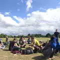 Chilling out on the grass, It's a SwiftKey Knockout, Richmond Rugby Club, Richmond, Surrey - 7th July 2015