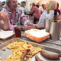 The pub lays on a pile of chips and sausages, The BBs at Bacton, and Abbey Gardens, Bury St. Edmunds, Suffolk - 19th July 2015