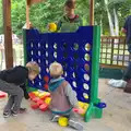 Isobel and the boys play giant Connect 4, The Archaeology of Dunwich: A Camping Trip, Dunwich, Suffolk - 1st August 2015