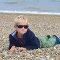 Harry poses on the beach, The Archaeology of Dunwich: A Camping Trip, Dunwich, Suffolk - 1st August 2015