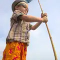 More of Harry and his fishing net, The Archaeology of Dunwich: A Camping Trip, Dunwich, Suffolk - 1st August 2015