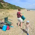 The gang on the beach, The Archaeology of Dunwich: A Camping Trip, Dunwich, Suffolk - 1st August 2015