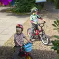 The boys on their bikes, The Archaeology of Dunwich: A Camping Trip, Dunwich, Suffolk - 1st August 2015