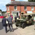 A dark green Jeep is inspected, A 1940's Takeover, Eye, Suffolk - 8th August 2015